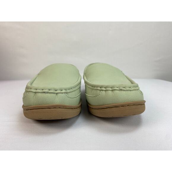 My Pillow My Slippers Womens Size 9 Light Mint Green Leather - Picture 7 of 9
